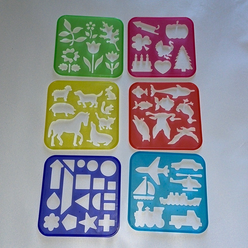 Tupperware Tuppertoys Stencil Art Set 6